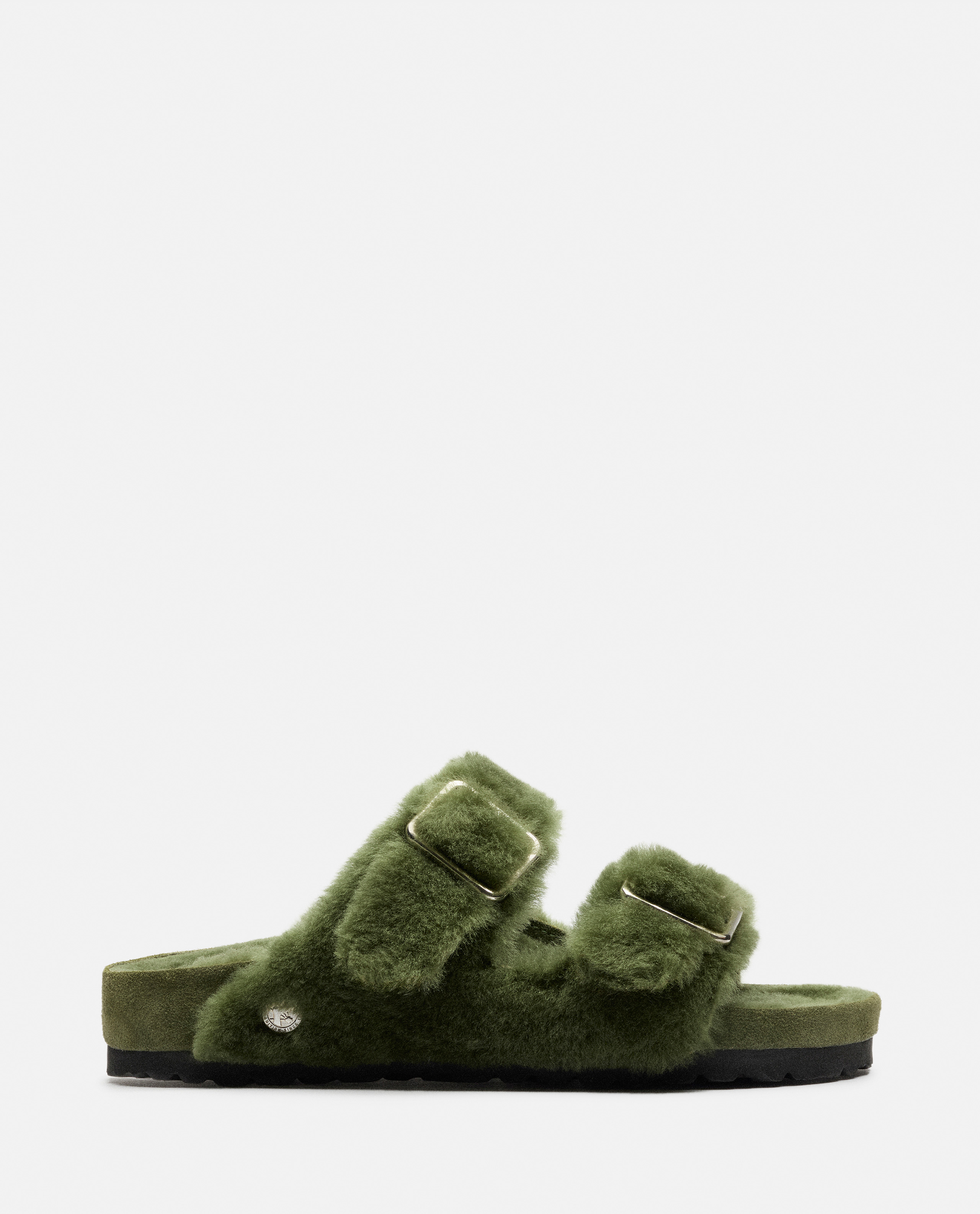 WOMENS 아리조나 시어링 BIG 버클 그린 샌들  BIRKENSTOCK 1774